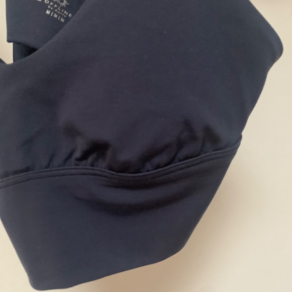 aerie OFFLINE Real Me Strappy Back Sports Bra - Size M, Steel Blue - Picture 9 of 11